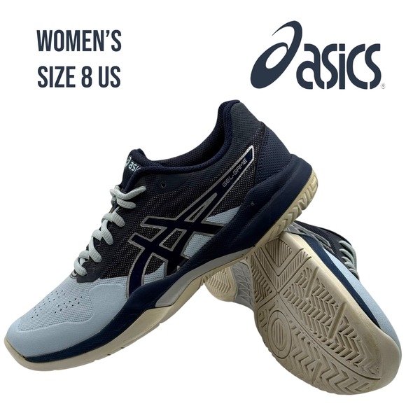 ASICS Gel-Game 7 Women's Tennis Shoes Navy White Size 8 US 1042A036 Pickleball - Picture 1 of 12
